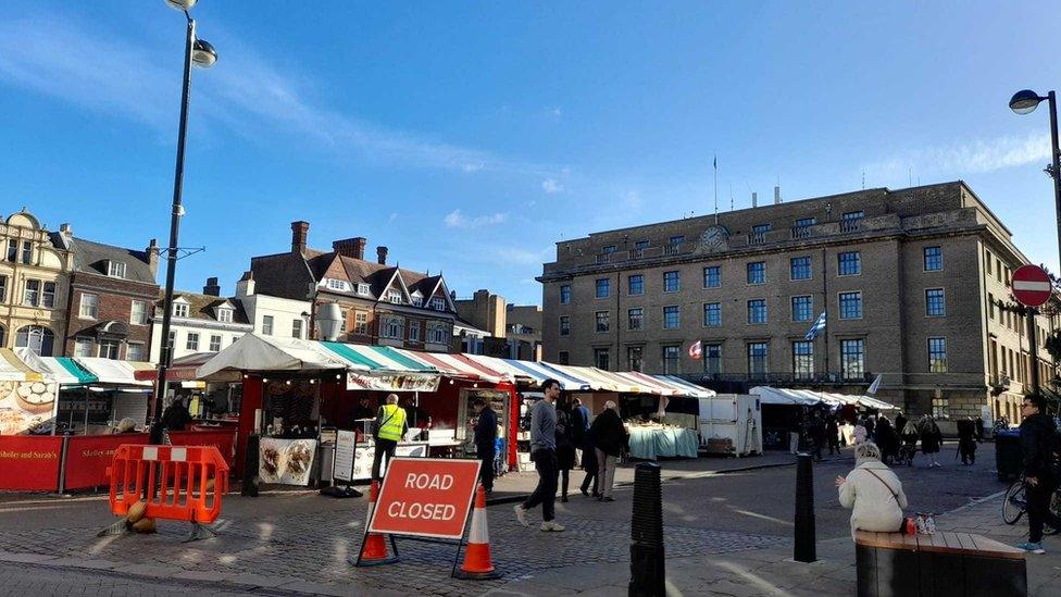 Market Square in Cambridge