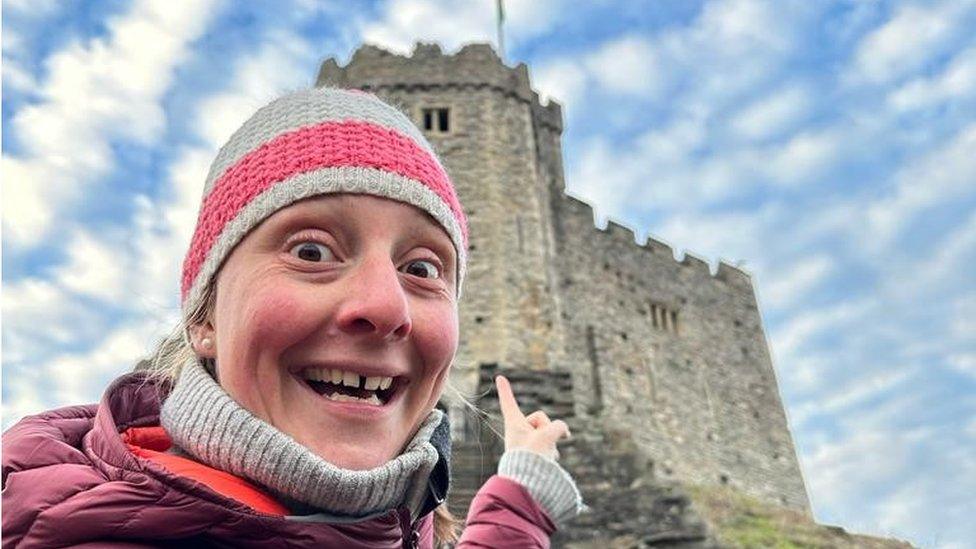 Pavlina at Cardiff Castle