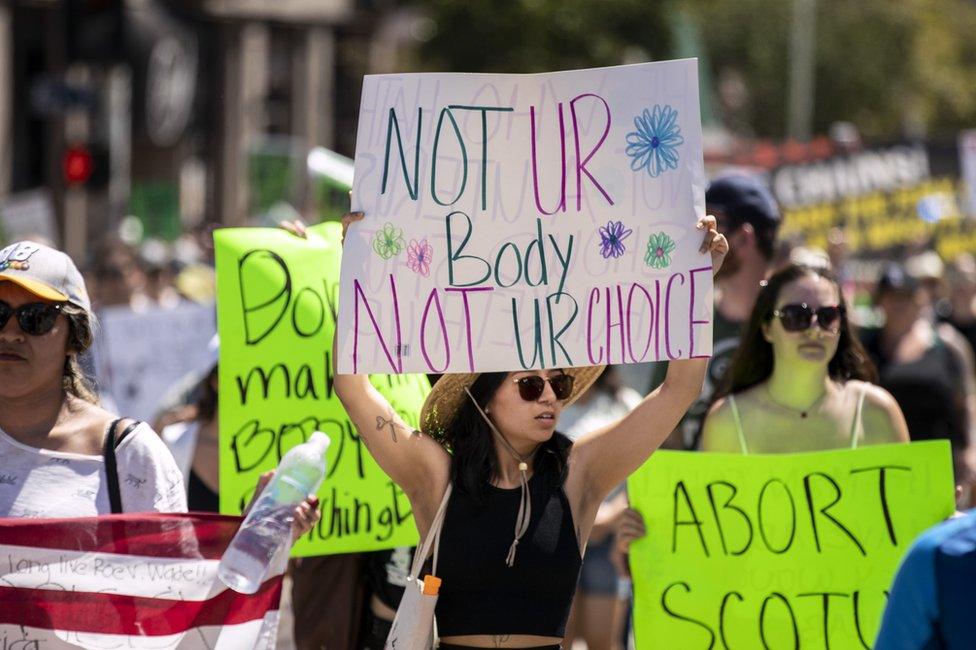 Pro-Choice demonstration in Los Angeles