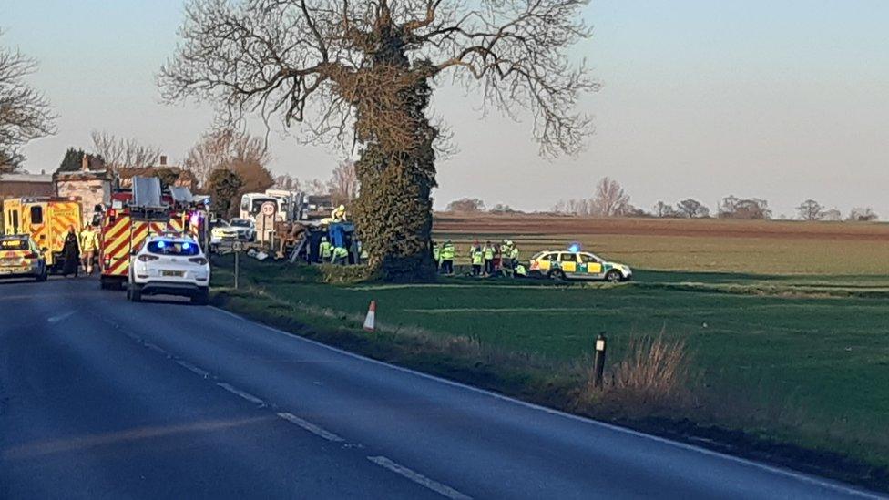 Stonham Parva crash