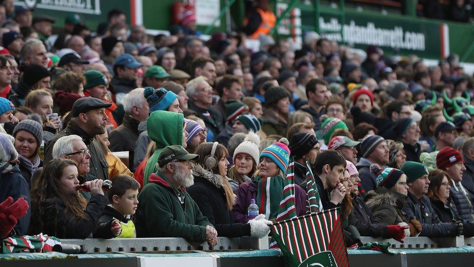 Leicester Tigers fans