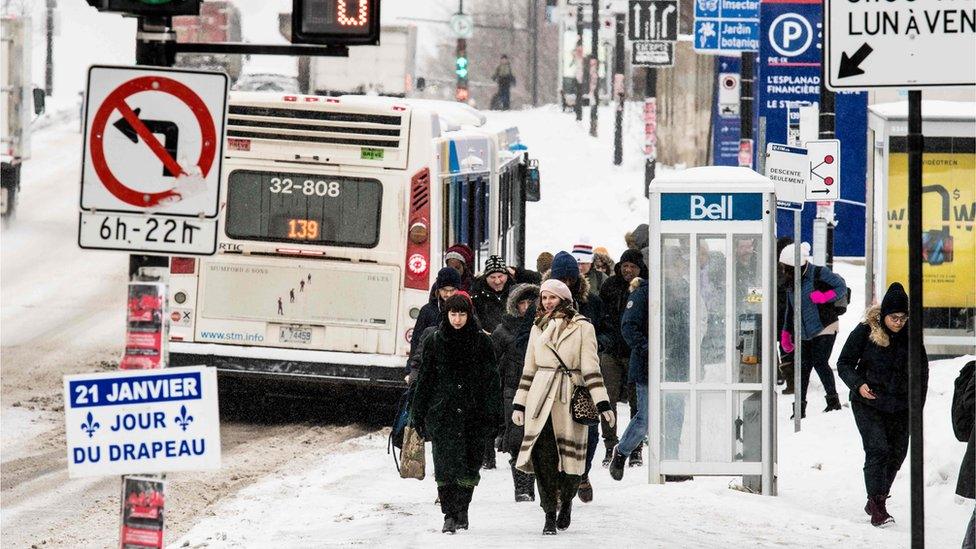 snow in Montreal