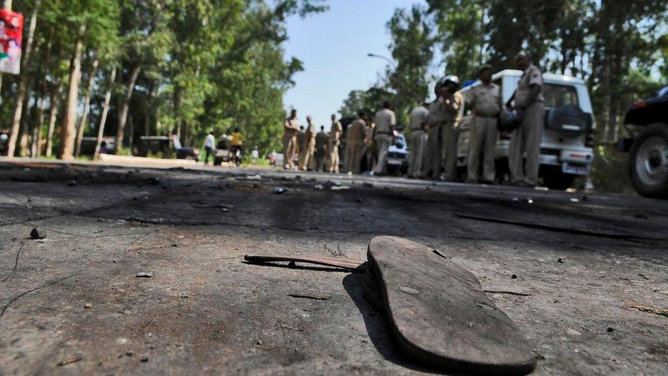 The scene of clash in Dadri