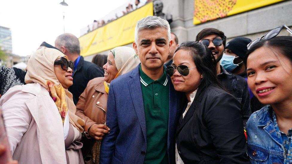 Sadiq Khan at Eid in the Square