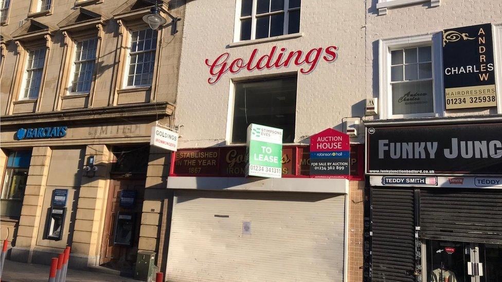 Where Goldings, the independent ironmongers that closed last year, used to be in Bedford