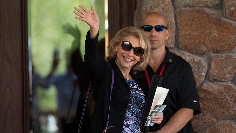 Shari Redstone, a trustee and a vice chairman of Viacom and CBS, attends the annual Allen & Company Sun Valley Conference, July 5, 2016 in Sun Valley, Idaho.