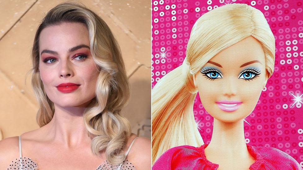 Margot Robbie and Barbie