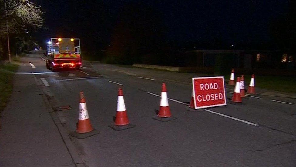 Meadow Lane in Coalville was shut for several hours after the crash