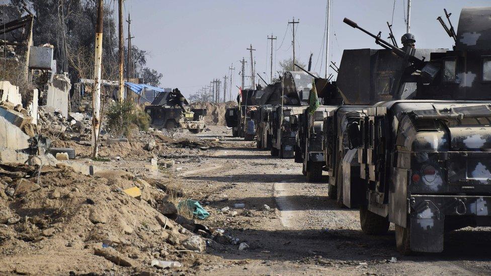 Iraqi forces in Ramadi. 28 Dec 2015