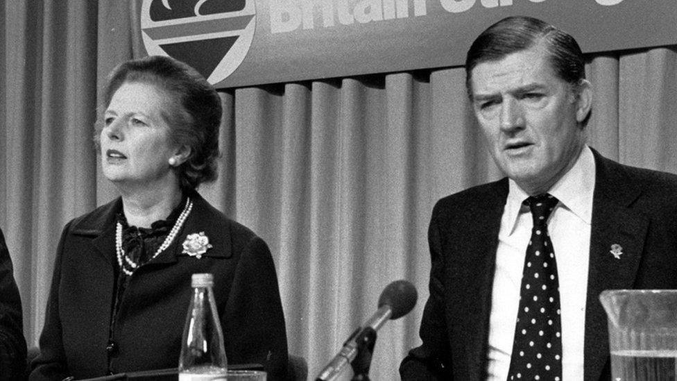 Margaret Thatcher and Cecil Parkinson