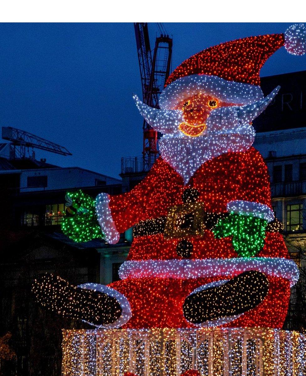 The new Santa in Manchester city centre