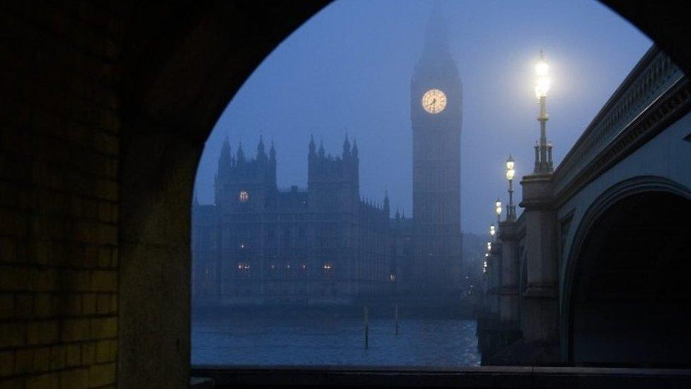 Big Ben in the fog