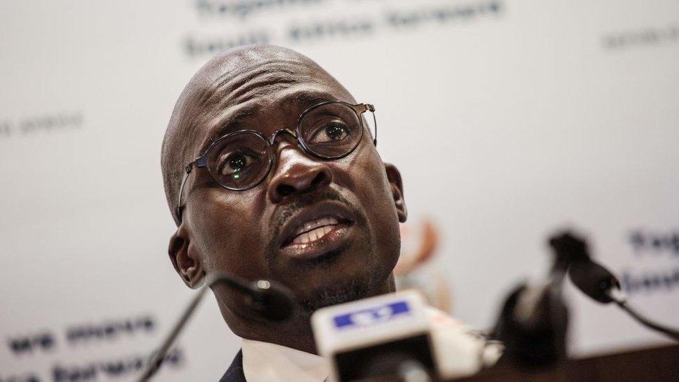 Newly appointed Finance Minister Malusi Gigaba briefs press in Pretoria