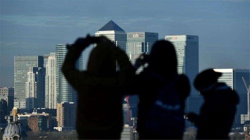 People looking at City of London banks