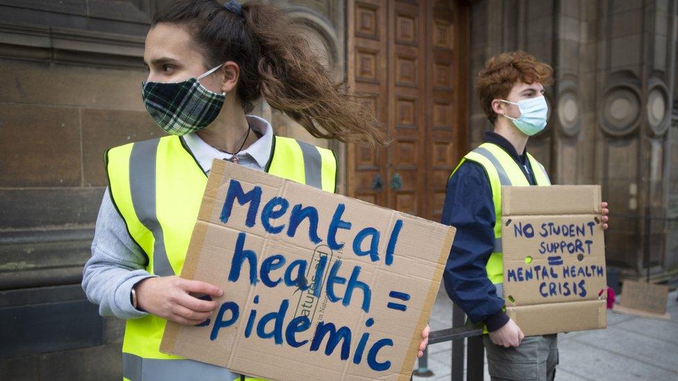 Student protest Edinburgh