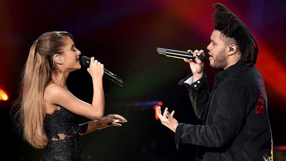 The Weeknd and Ariana Grande