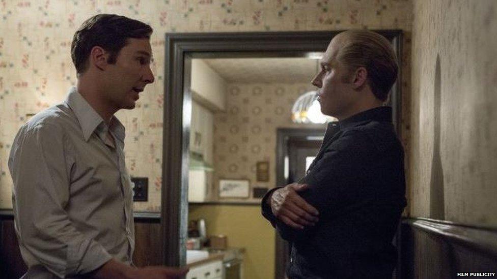 Bendedict Cumberbatch and Johnny Depp in Black Mass