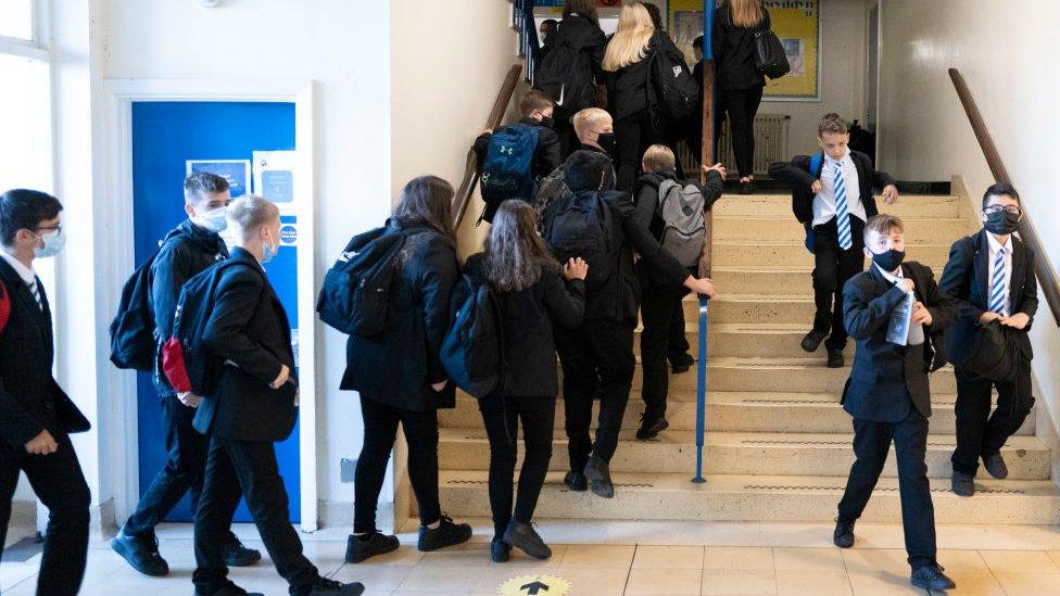 school corridor