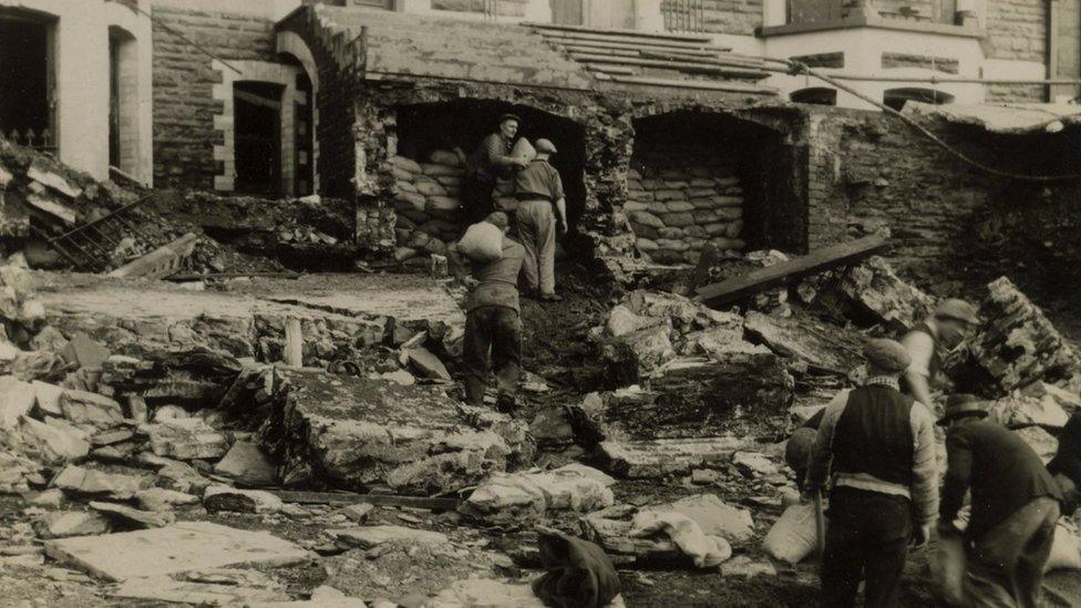 Difrod storm, Teras Victoria, Aberystwyth 1938