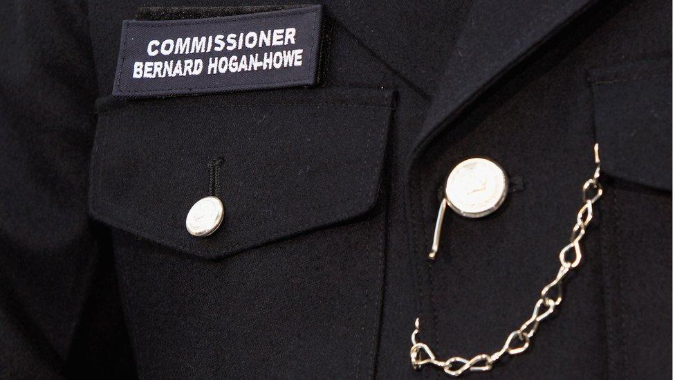 Bernard Hogan-Howe's name badge