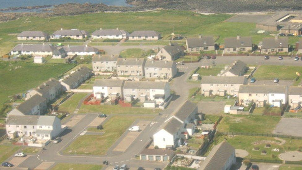 Baile a' Mhanaich bhon adhair
