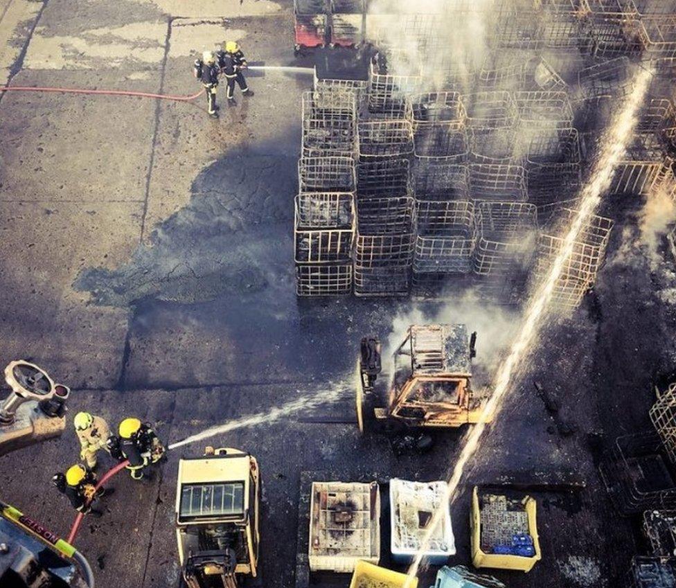 Portsmouth dockyard fire