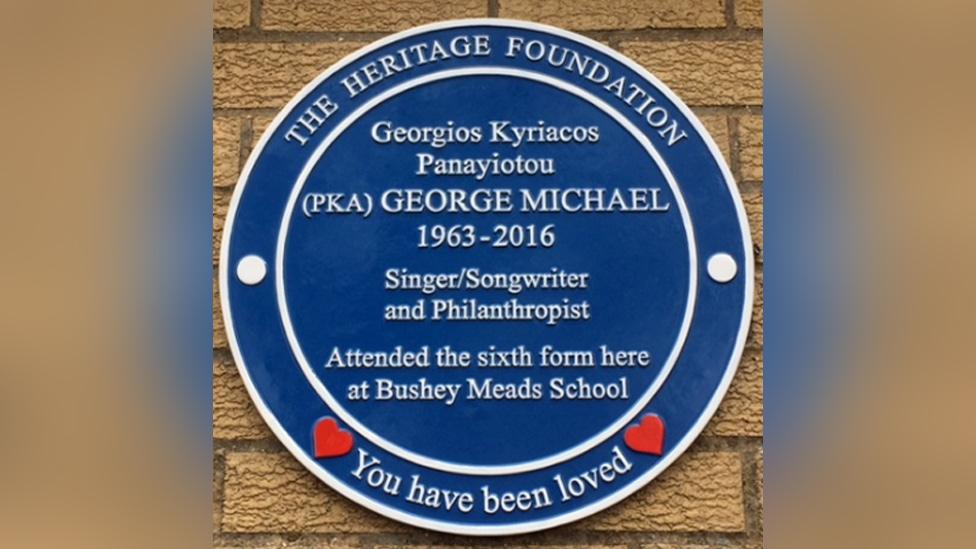 Plaque to George Michael