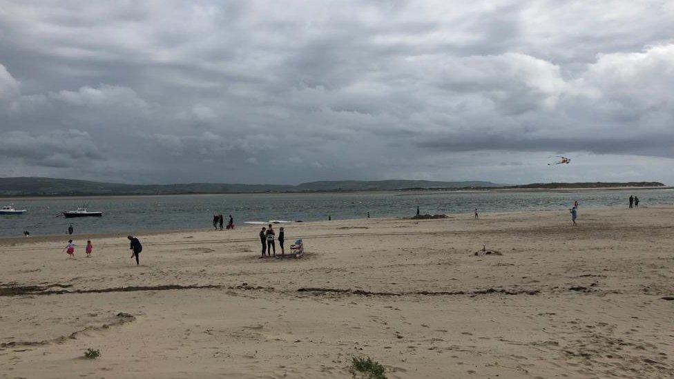 People on the beach