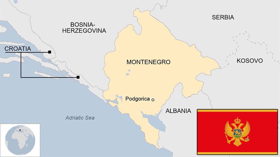 Map of Montenegro