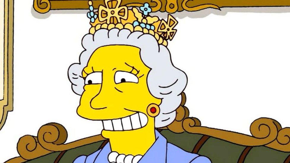 The Queen in the Simpsons