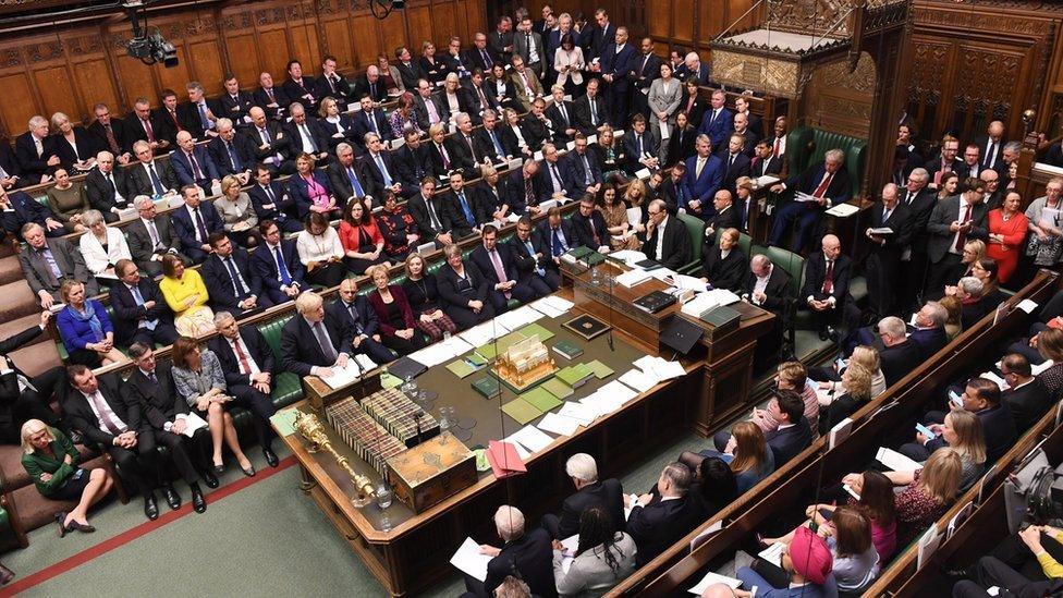 MPs sitting in Parliament