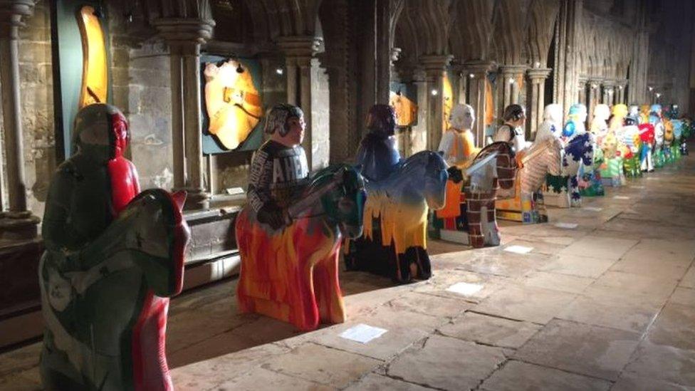 Lincoln knights at Lincoln Cathedral