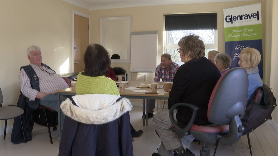 Members of the Glenravel Community Hub meeting