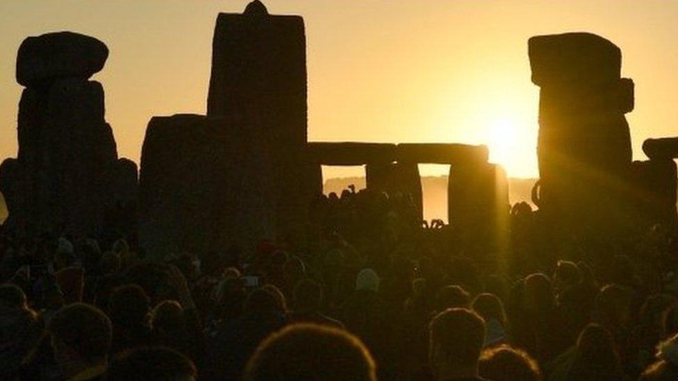 Sunrise over Stonehenge