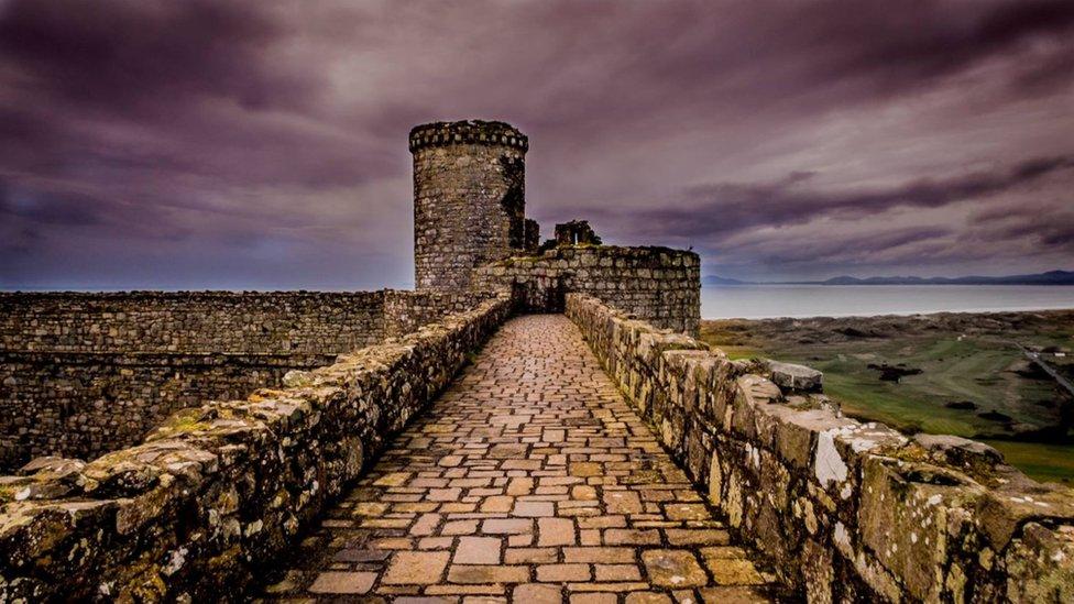 Harlech Castle in Gwynedd