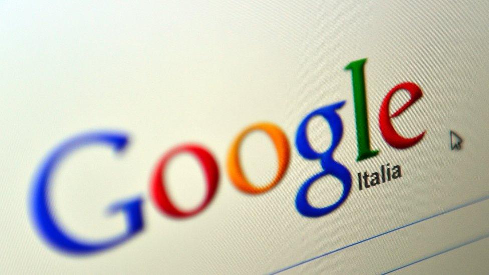 Google Italia page