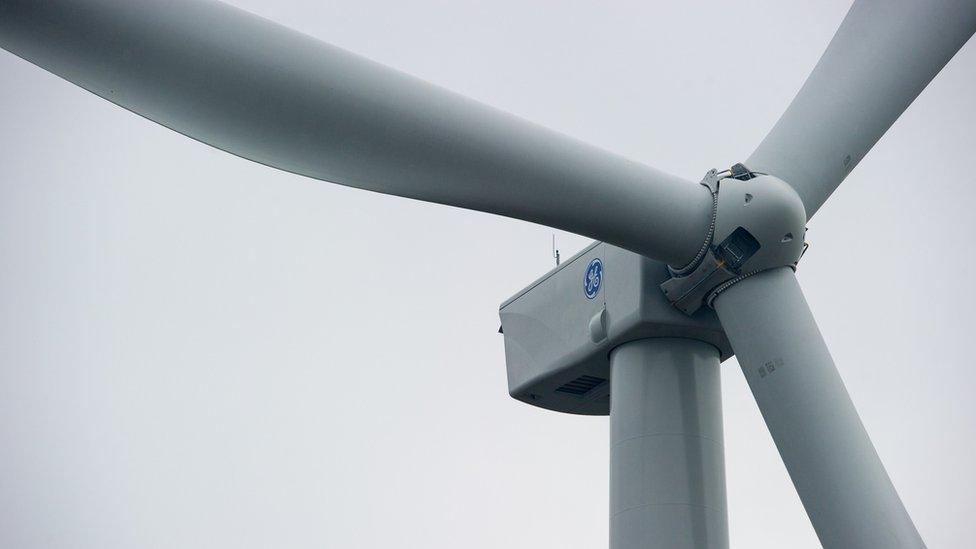 A GE wind turbine