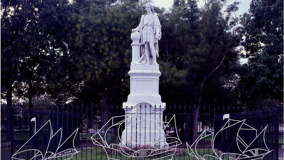 Columbus statue