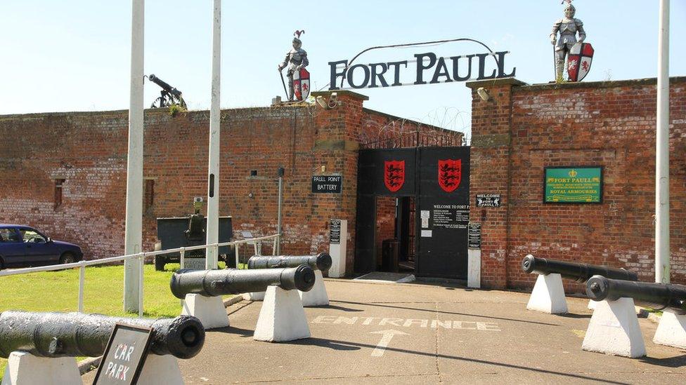 Entrance to Fort Paull