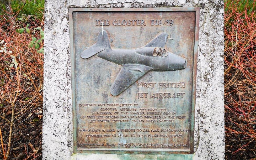 Gloster Whittle plaque