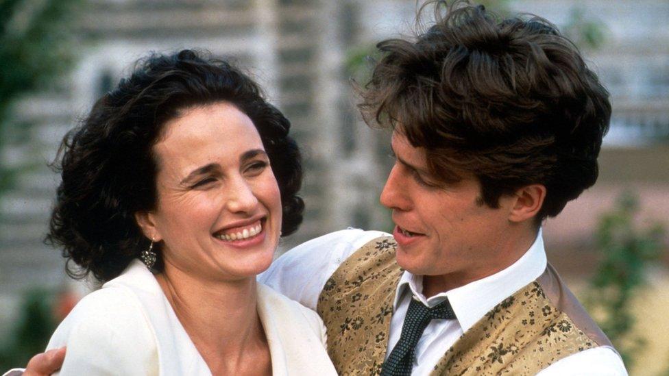 Andie MacDowell and Hugh Grant