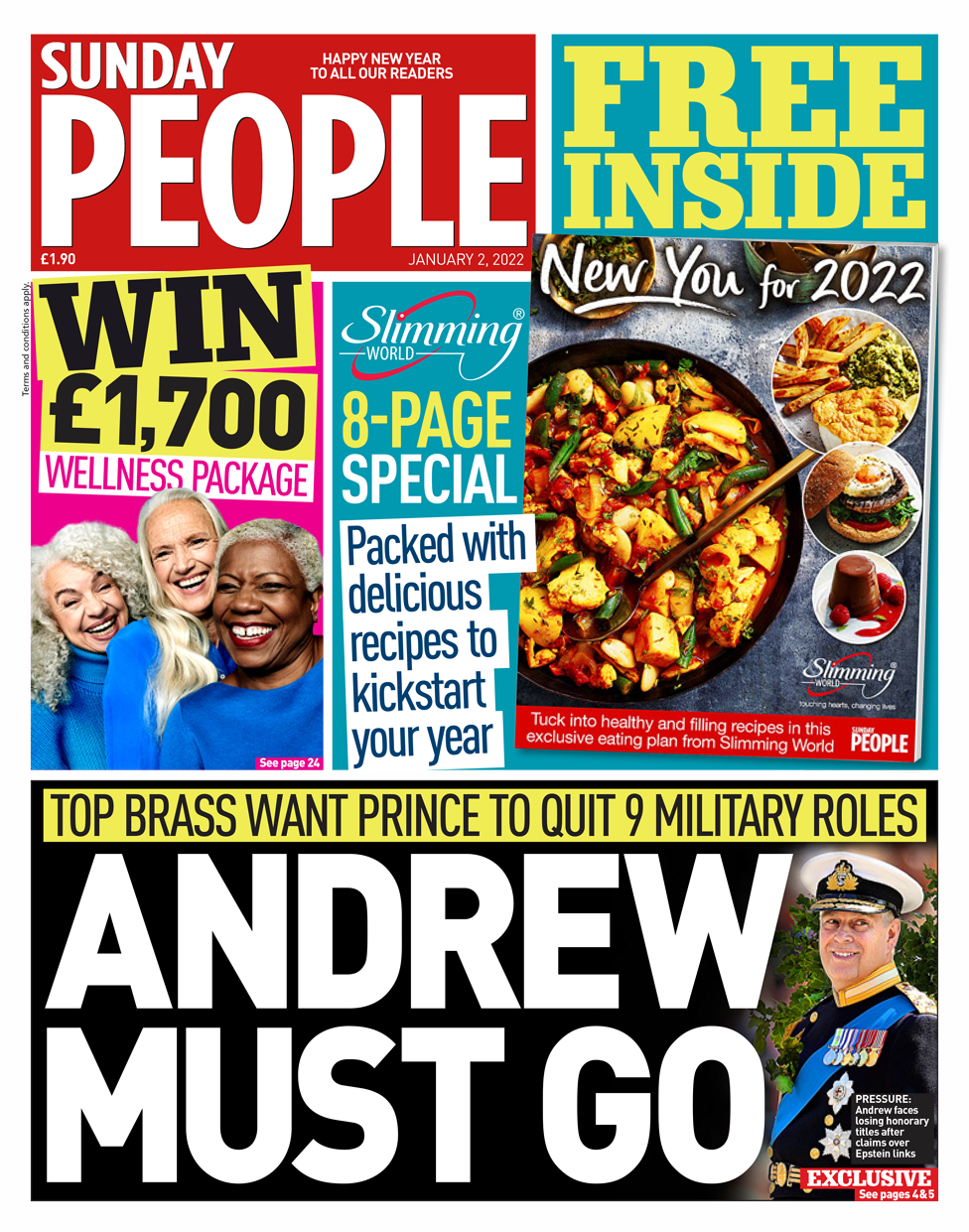 Sunday People front page 02/01/22