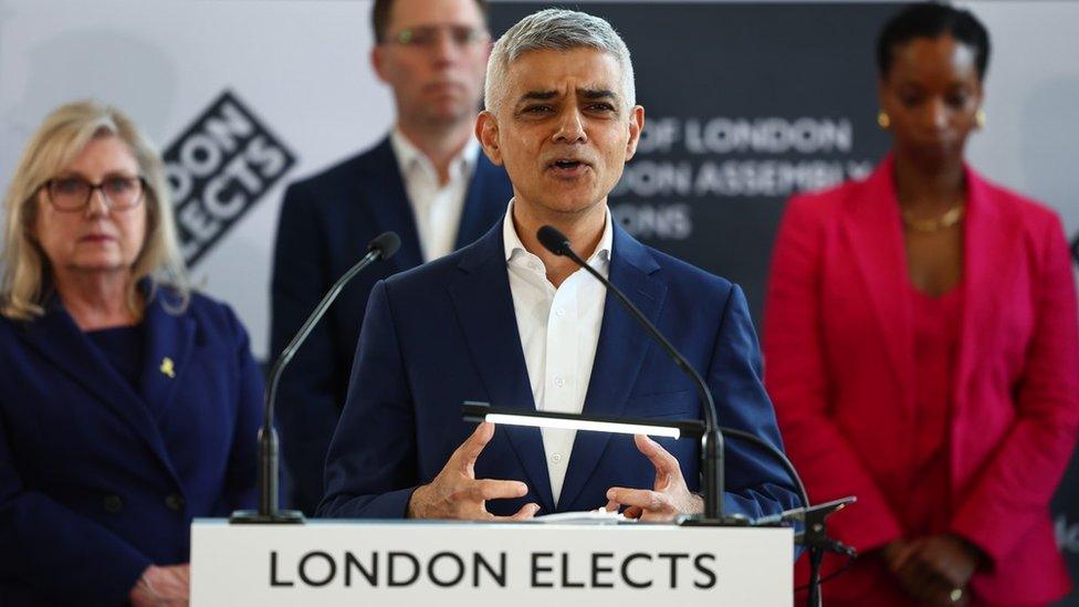 Sadiq Khan at the declaration