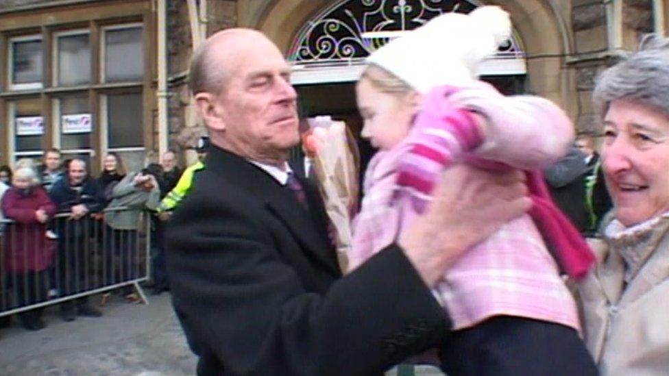 Prince Philip in Bristol 2005