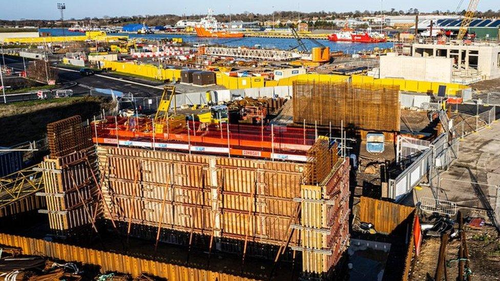 Construction of the Gull Bridge in Lowestoft