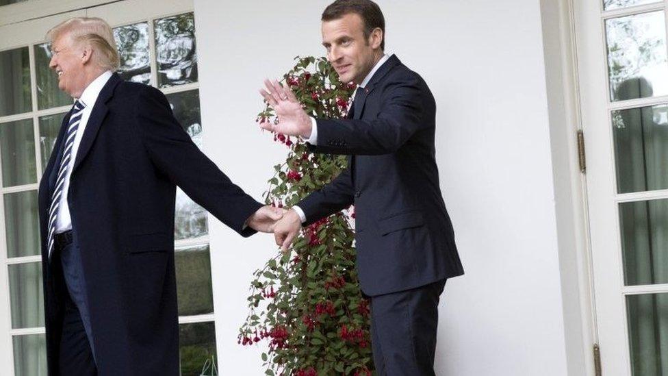 Trump and Macron