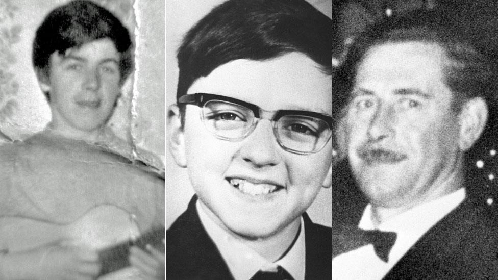 Eugene Reilly, 23, Stephen Whalley, 21, and John Clifford Jones, 51,