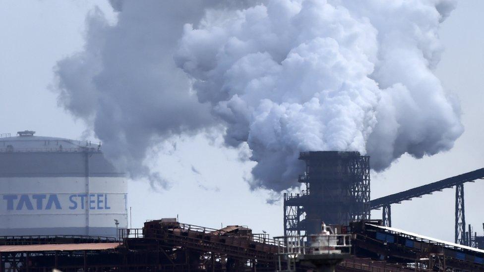 Tata steelworks Port Talbot