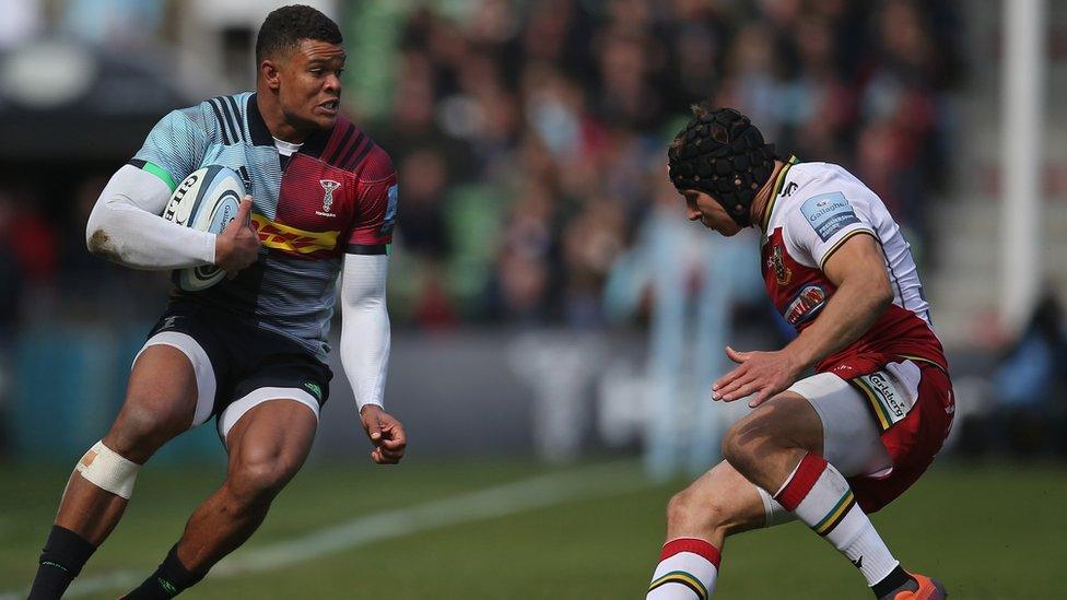 Nathan Earle playing for Harlequins