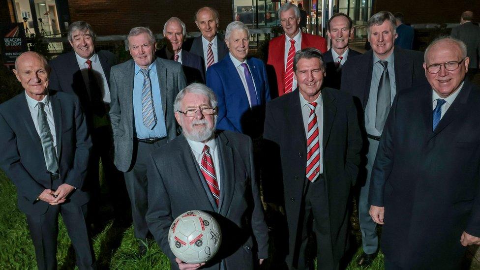 Members of the 1973 FA Cup-winning squad